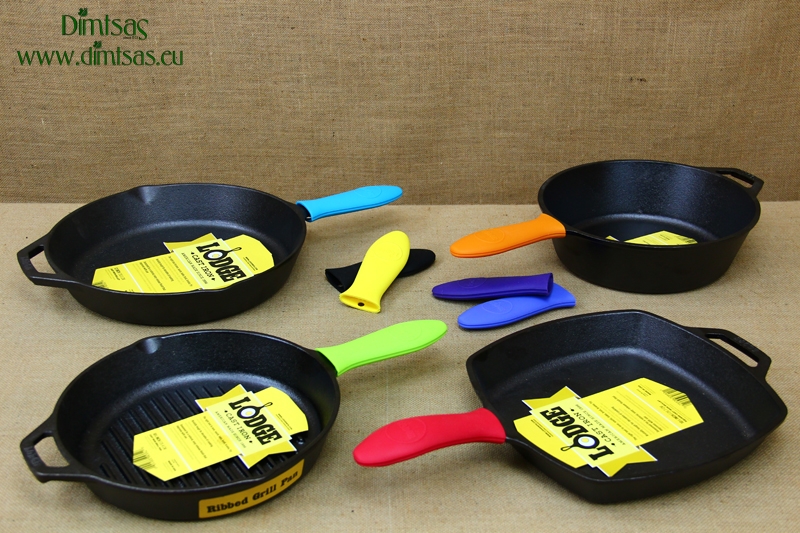 Lodge ASHH51 Silicone Green Handle Holder for Lodge Traditional Skillets 10  1/4 and Up